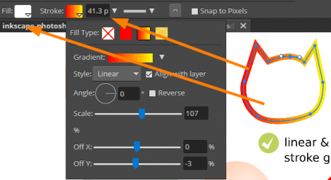 remove the fill color of an imported picture eps inkscape